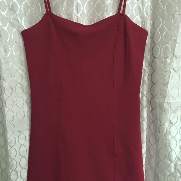 Forever 21 Burgundy Spaghetti Strap Dress Simple Lil Dress Great to Layer Medium - Picture 6 of 9